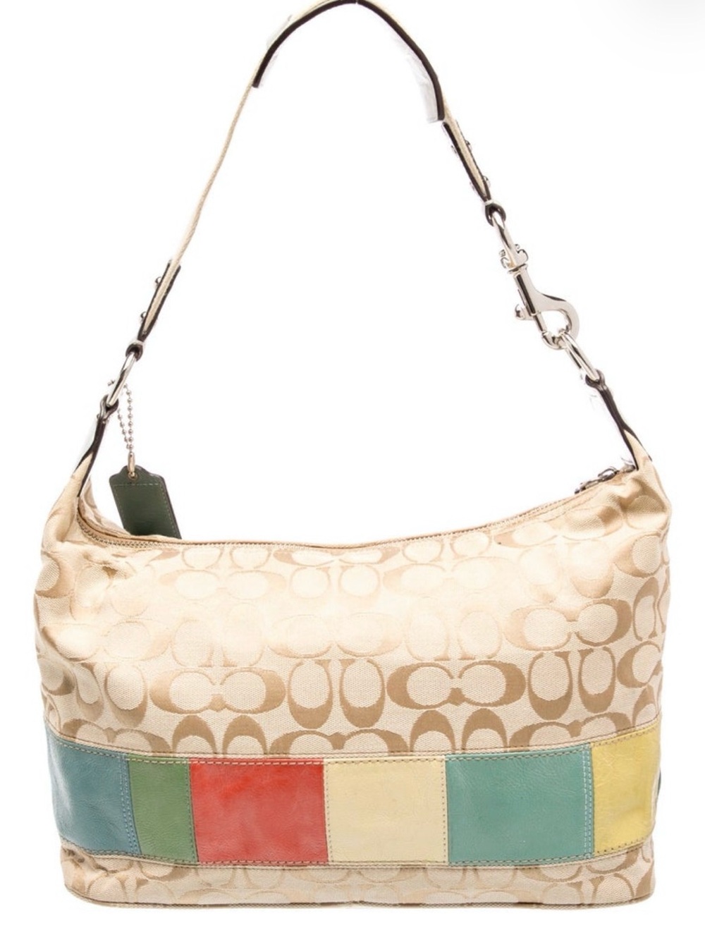 Coach Y2K Signature stripe rainbow hobo shoulder bag - Picture 4 of 6